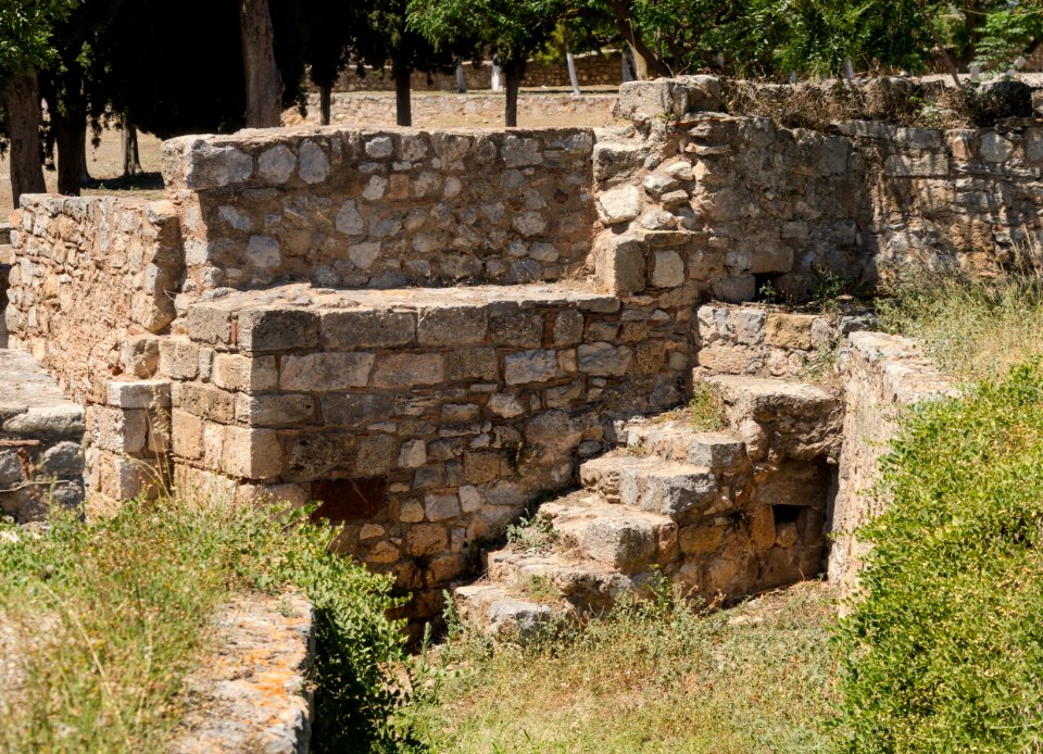 Structures in Karababa castle Greece
