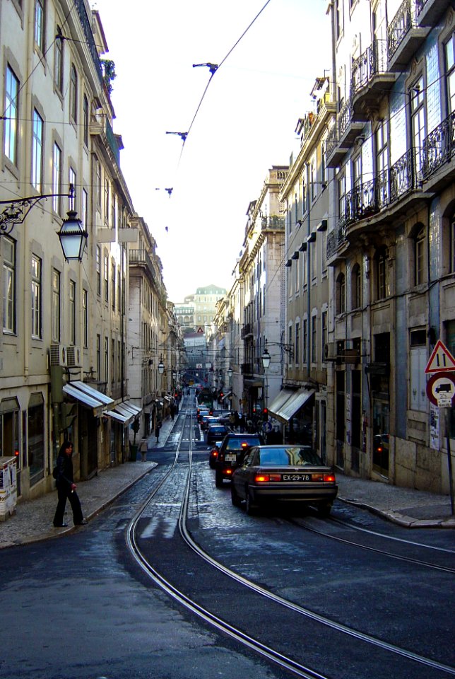 Street in Lisbon 2006 New Year