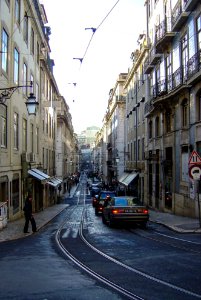 Street in Lisbon 2006 New Year