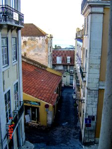 Street in Lisbon 2006 New Year 02