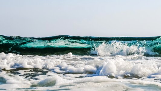 Spray foam sea photo