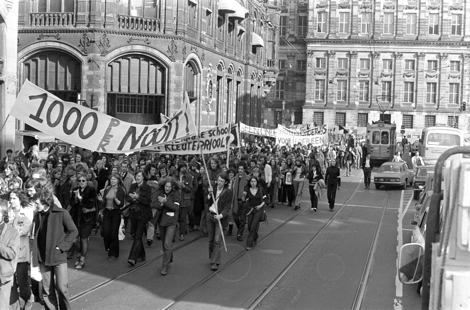 Studentendemonstratie tegen duizend gulden collegegeld, Bestanddeelnr 925-4781