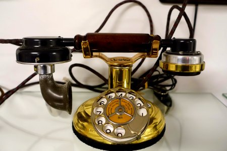 Stromberg Carlson unidentified, cradle set - Telephone Museum - Waltham, Massachusetts -DSC08195