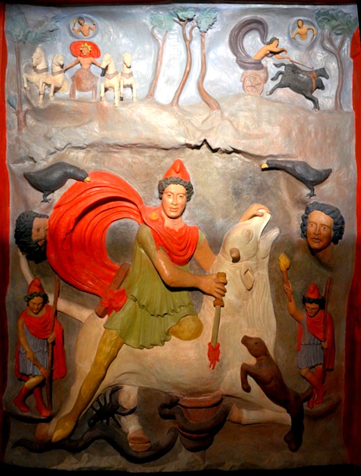 Strasbourg-Koenigshoffen, Second-Century Mithraic Relief, Reconstruction ca. 140 CE–ca. 160 CE