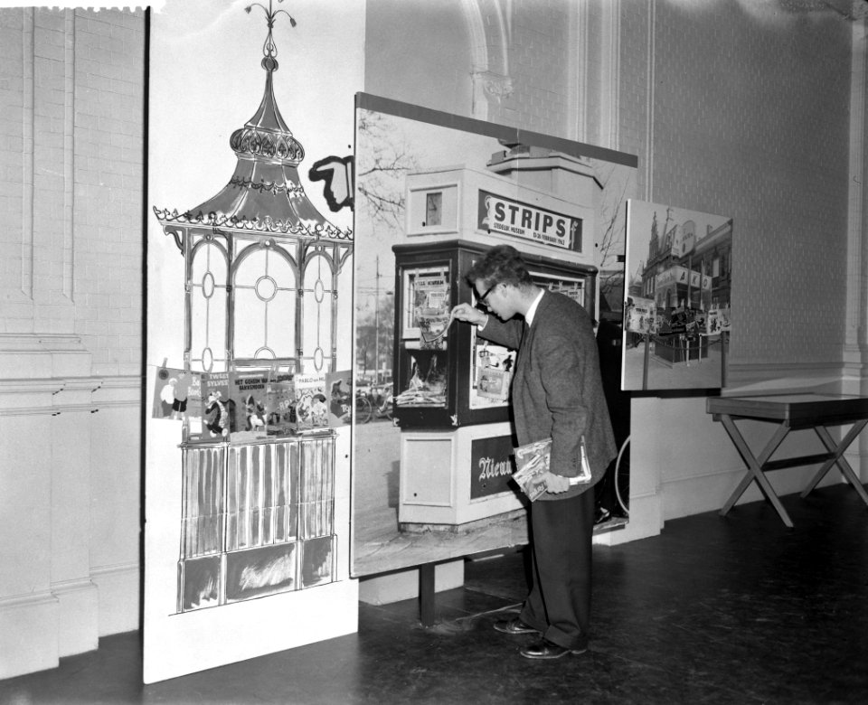Stripverhalententoonstelling in Stedelijk Museum, Bestanddeelnr 913-5182
