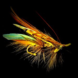 Jewelry fly fly fishing container art