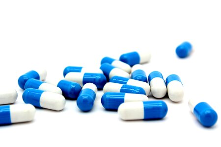 Blue white food supplement