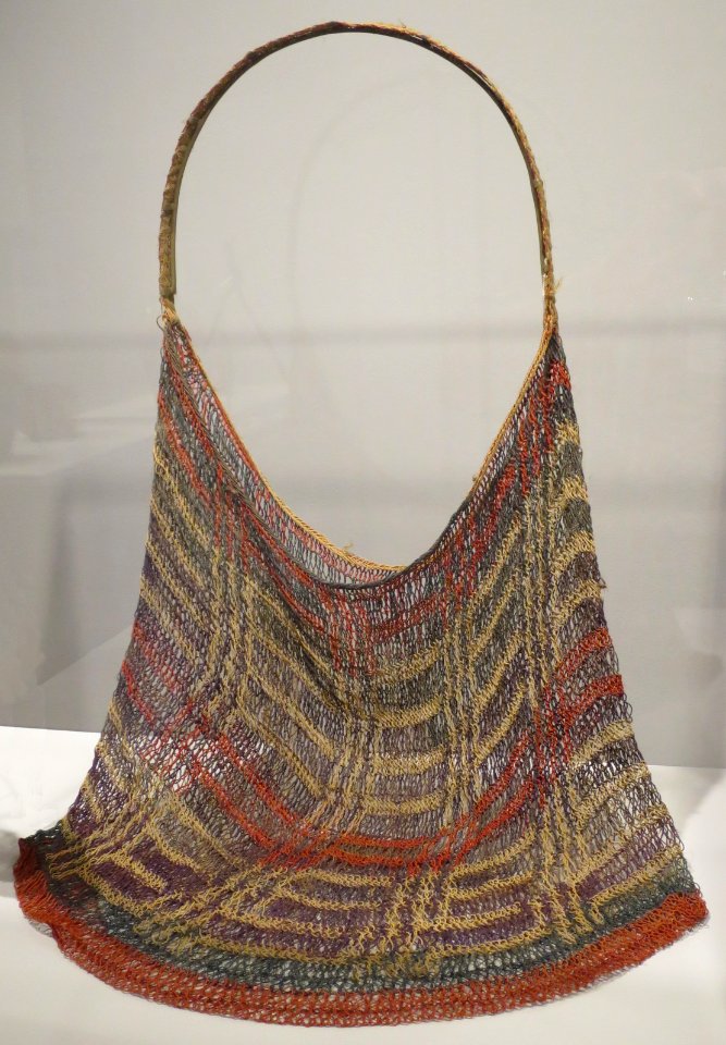 String bag (bilum) from Papua New Guinea, Honolulu Museum of Art