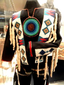 Stoney Nakoda man's dance outfit, Morley Reserve, Alberta, c. 1905 - Royal Ontario Museum - DSC00319 photo