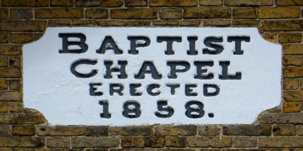 Strict Baptist Chapel, Station Road, Redhill (NHLE Code 1391762) (June 2013) (Datestone)