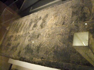 Stone painting - Confucius meeting Laozi, the Han dynasty, Shandong Museum