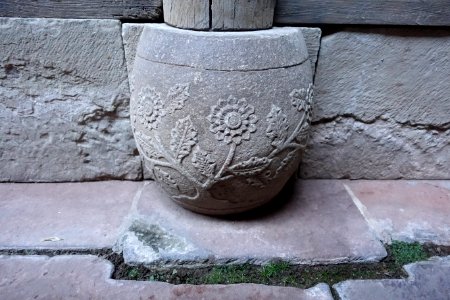 Stonework flowers - Yin Yu Tang House - Peabody Essex Museum - DSC06733