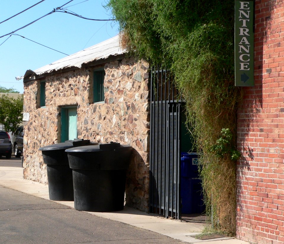 Stone warehouse (119 N Florence, Casa Grande) from SE 1