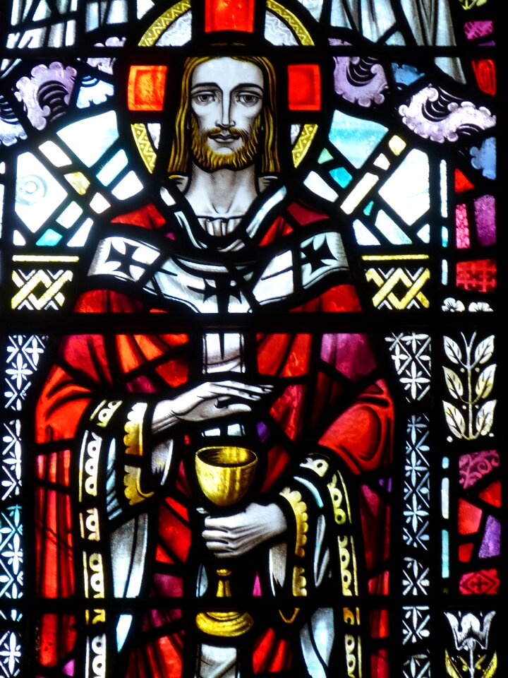 Stained glass faith image