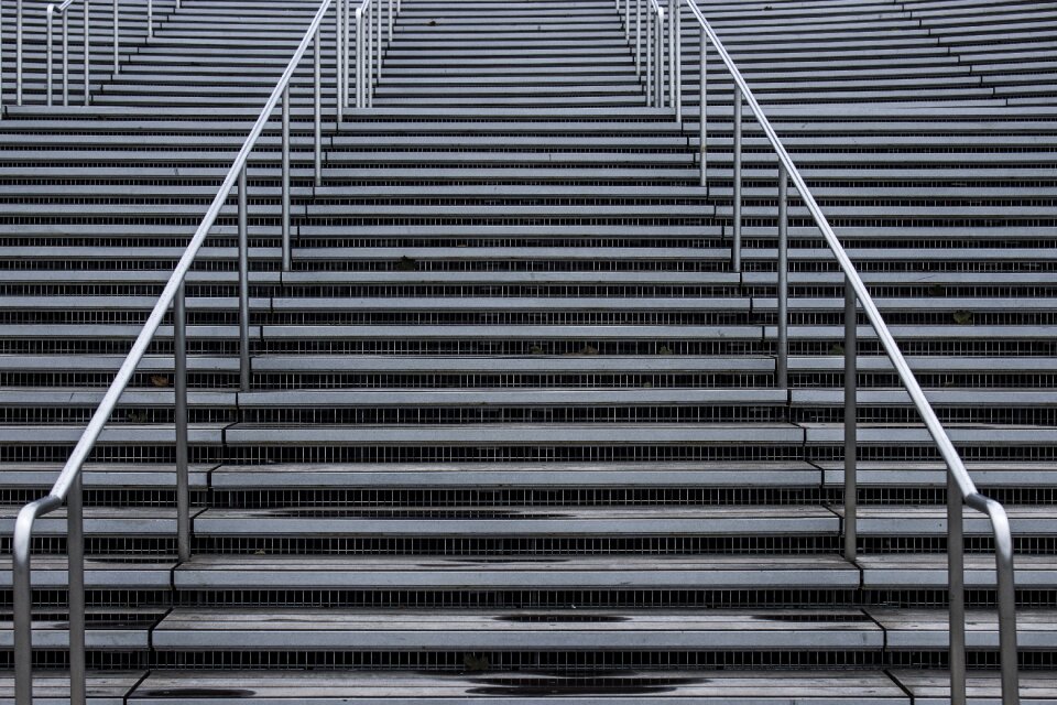 Grey repetition stairs
