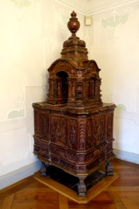 Stove - Music room, stucco by Donato Polli, 1734 - Stadtmuseum Fembohaus - Nuremberg, Germany - DSC02262