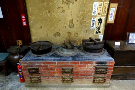 Stove - Hirata Folk Art Museum - Takayama, Gifu, Japan - DSC06720