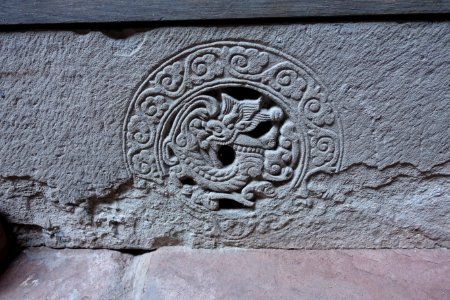Stonework creature - Yin Yu Tang House - Peabody Essex Museum - DSC06735