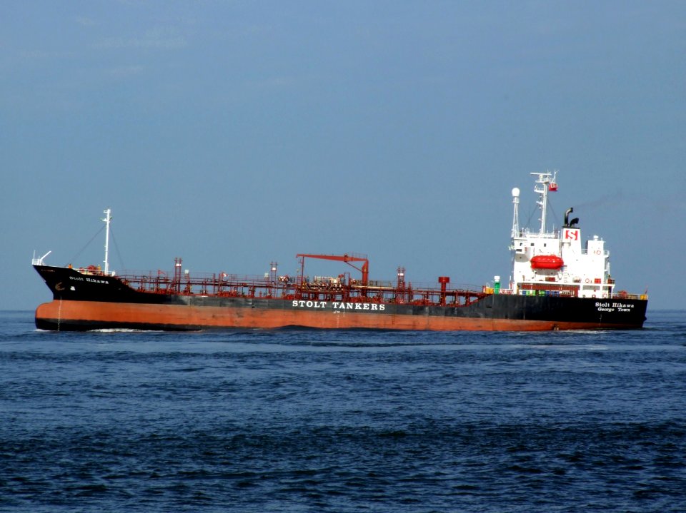 Stolt Hikawa p2 leaving Port of Rotterdam, Holland 21-Feb-2005