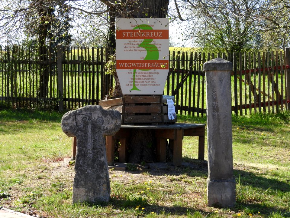 Stone cross Großbockedra