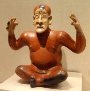 Storyteller Figure, 100-800 AD, Jalisco, Ameca Valley, Mexico, ceramic and pigment - Art Institute of Chicago - DSC00310