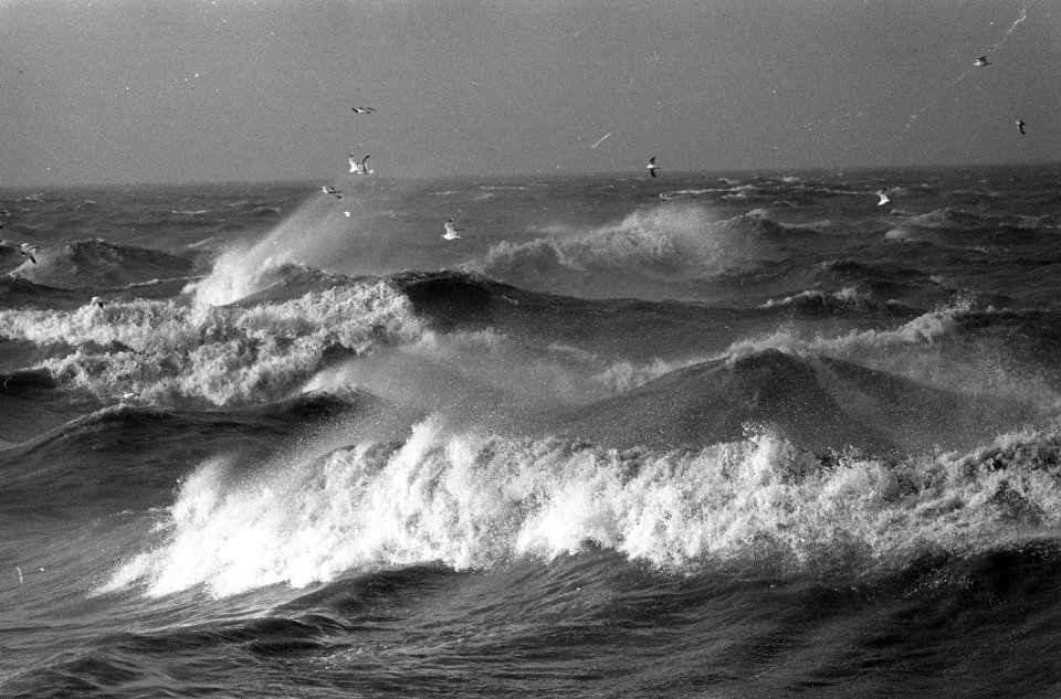 Storm op zee, voor IJmuiden, Bestanddeelnr 913-4108