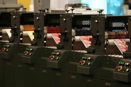 Pressure printer printing machine photo