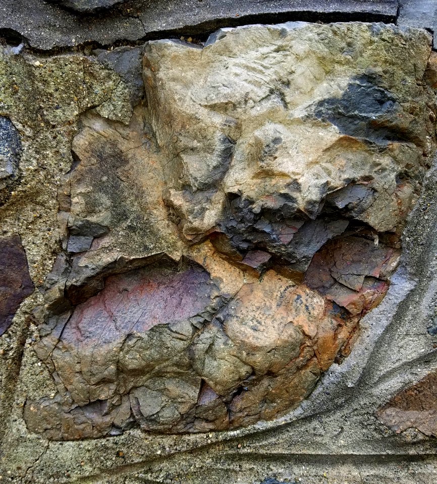 Stone in wall - Arlington, MA - 20201127 093441