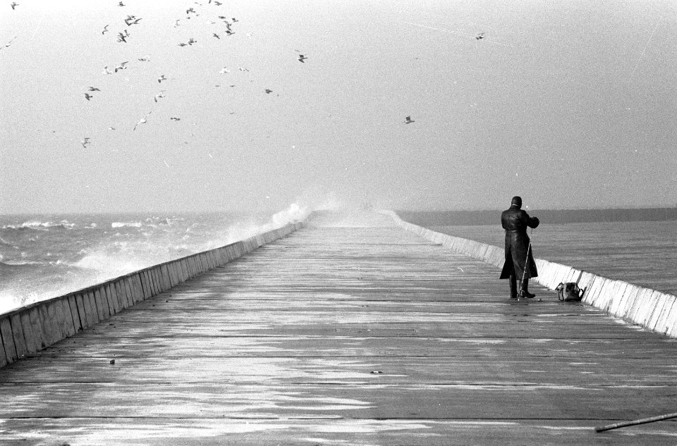 Storm op zee, voor IJmuiden, Bestanddeelnr 913-4109