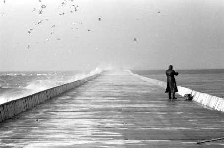 Storm op zee, voor IJmuiden, Bestanddeelnr 913-4109