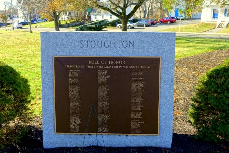 Stoughton Roll of Honor - Faxon Veterans Memorial Park - Stoughton, Massachusetts - DSC01769