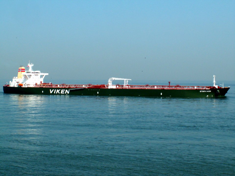 Storviken p6 approaching Port of Rotterdam, Holland 04-May-2006