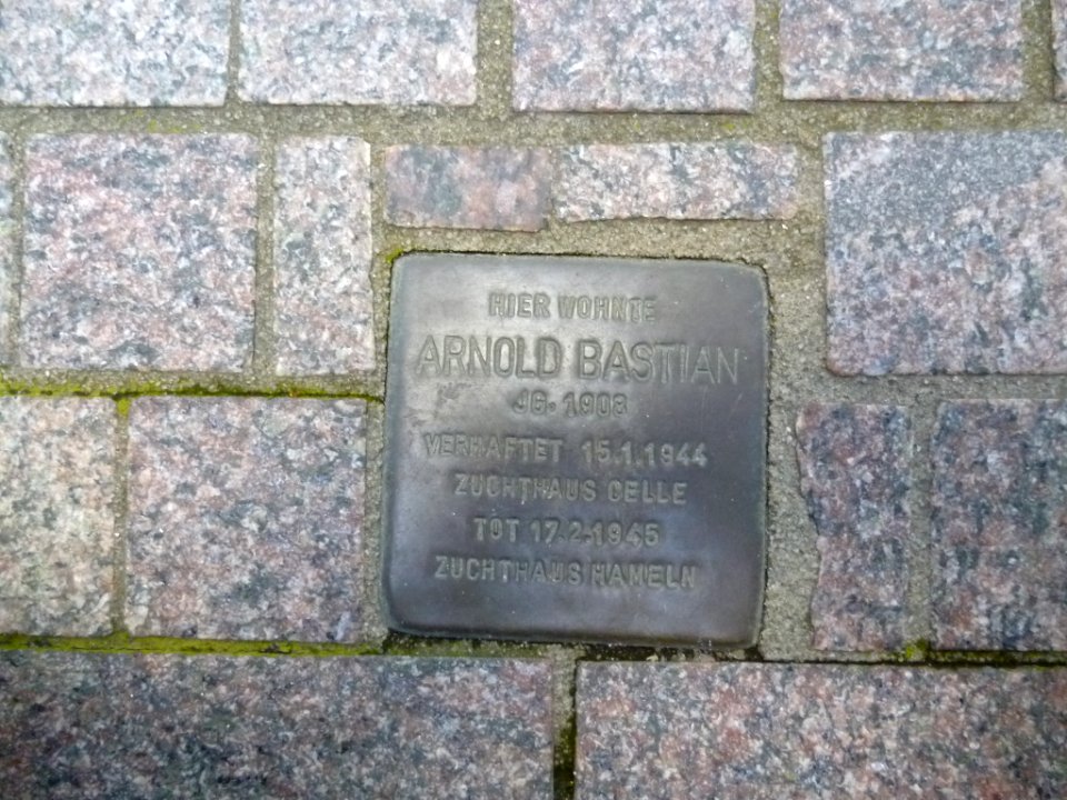 Stolperstein Flensburg Bastian