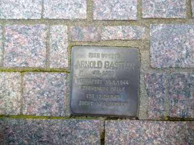 Stolperstein Flensburg Bastian