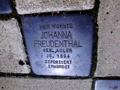 Stolperstein Johanna Freudenthal