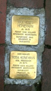 Stolpersteine Hannover Max Moses und Rosa Heinemann
