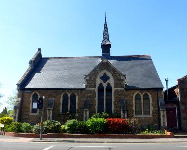 Stoughton Methodist Church, Manor Road, Stoughton, Guildford (April 2014, from East)