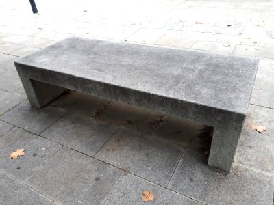 Stone bench in Barcelona 2017 A