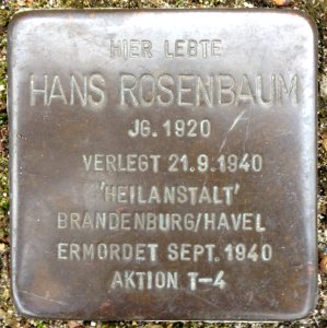 Stolpersteine Rotenburg (Wümme) – Hans Rosenbaum