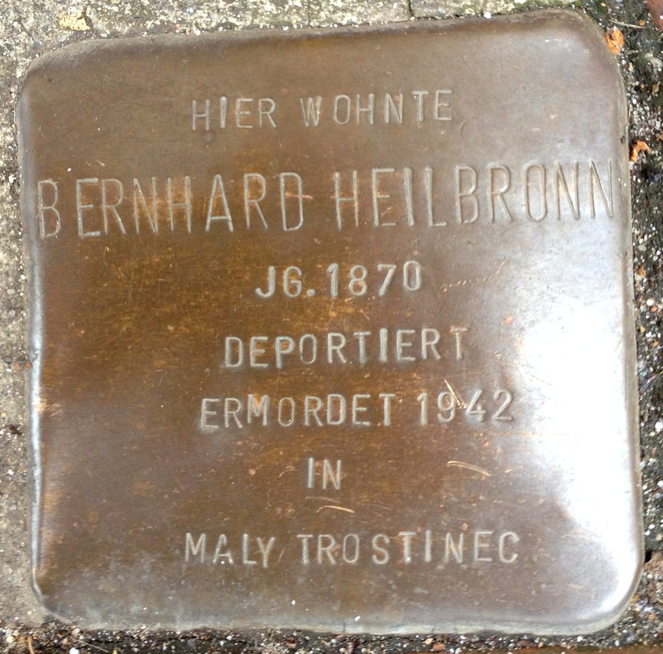 Stolpersteine Rotenburg (Wümme) – Bernhard Heilbronn