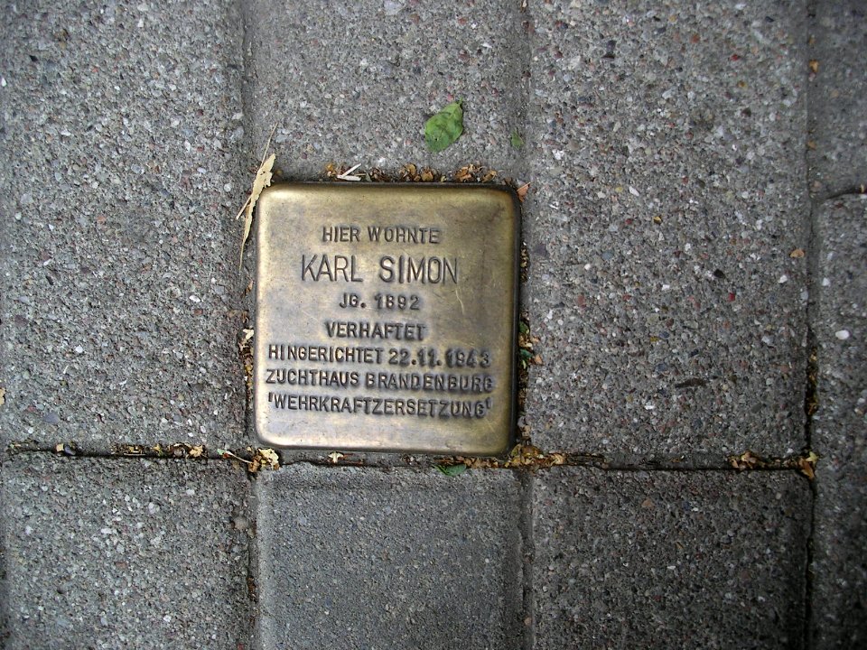 Stolperstein Kiel Simon