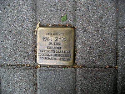 Stolperstein Kiel Simon