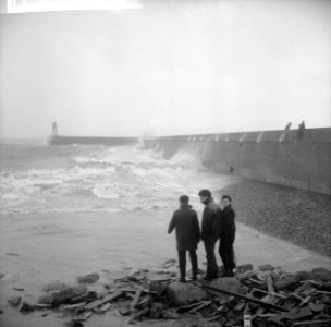 Storm op Schiphol. Windkracht 12 in Scheveningen, Bestanddeelnr 913-5169