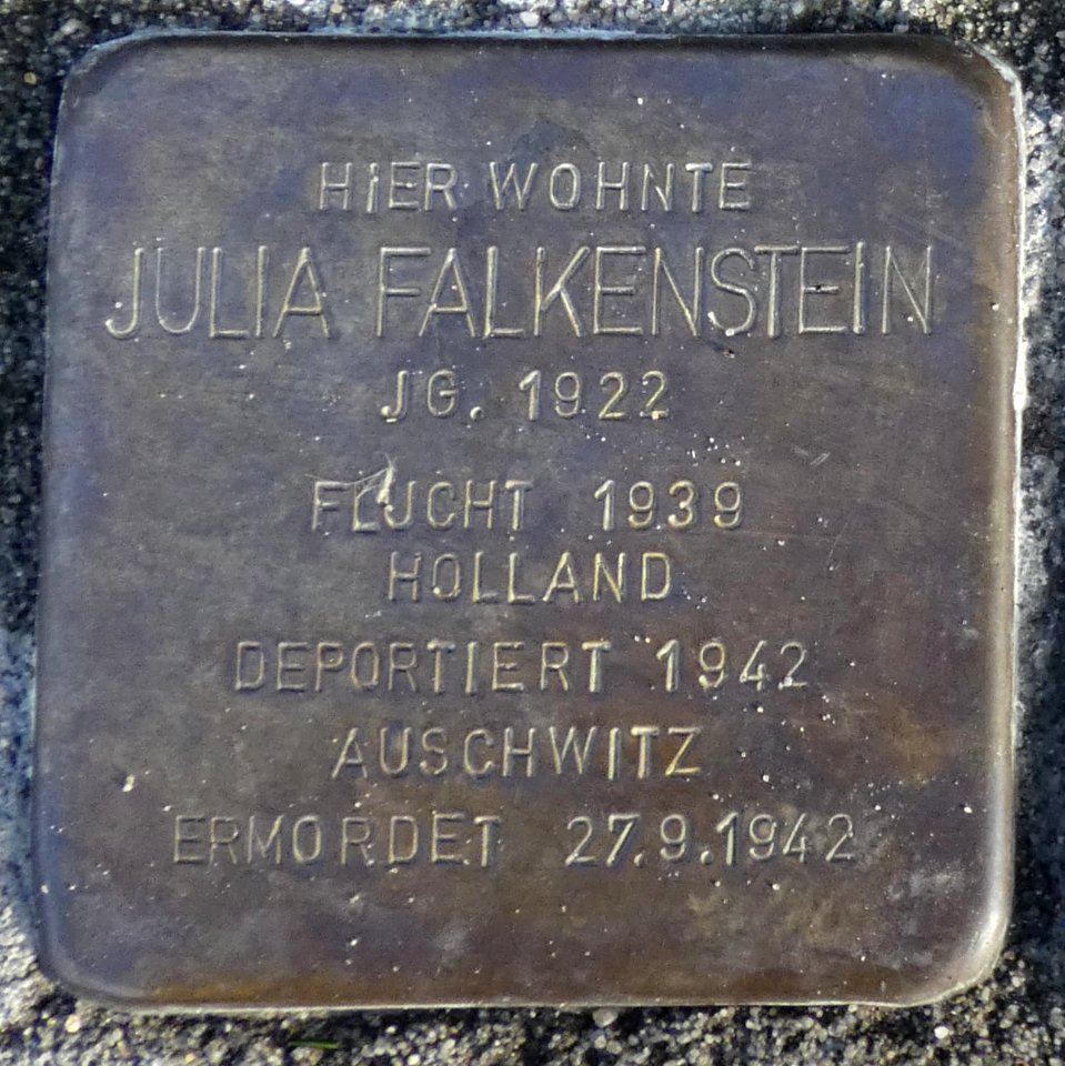 Stolperstein Hagenstraße 17 Stadtlohn Julia Falkenstein