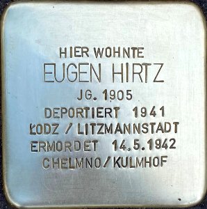 Stolperstein Eugen Hirtz