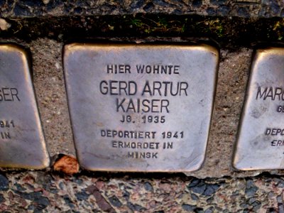 Stolperstein Gerd Artur Kaiser