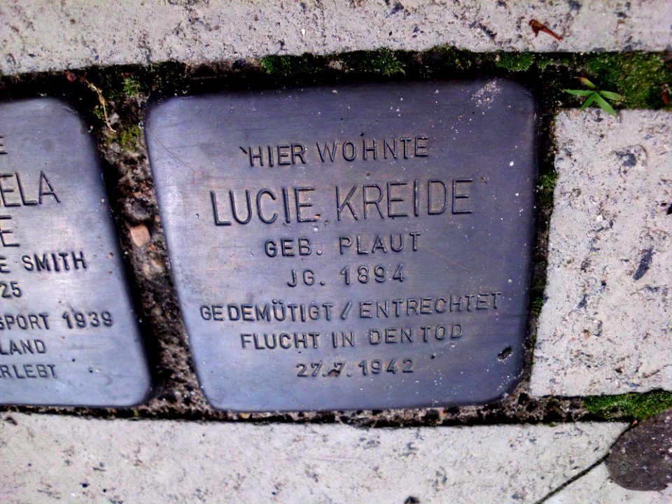Stolperstein Lucie Kreide