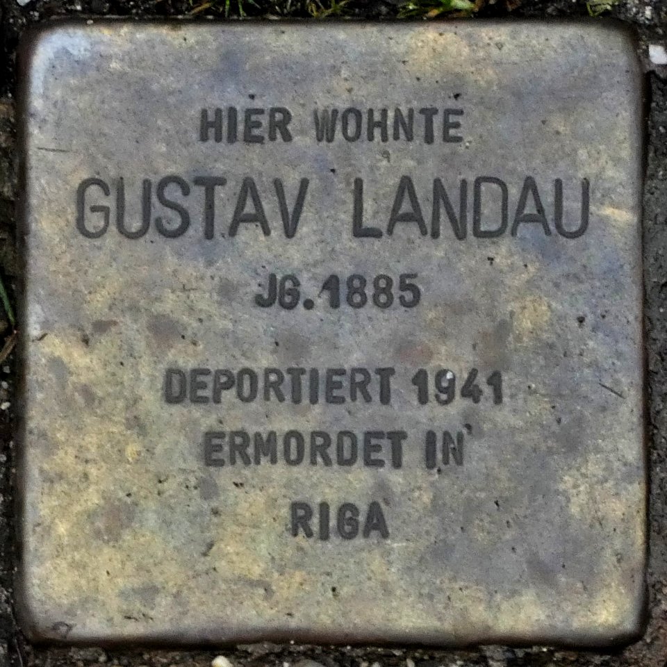 Stolperstein Kirchstraße 22 Südlohn Gustav Landau