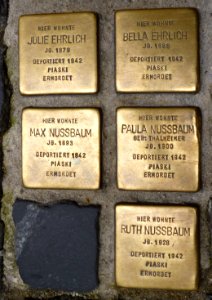 Stolpersteine Regensburg Ehrlich Nussbaum