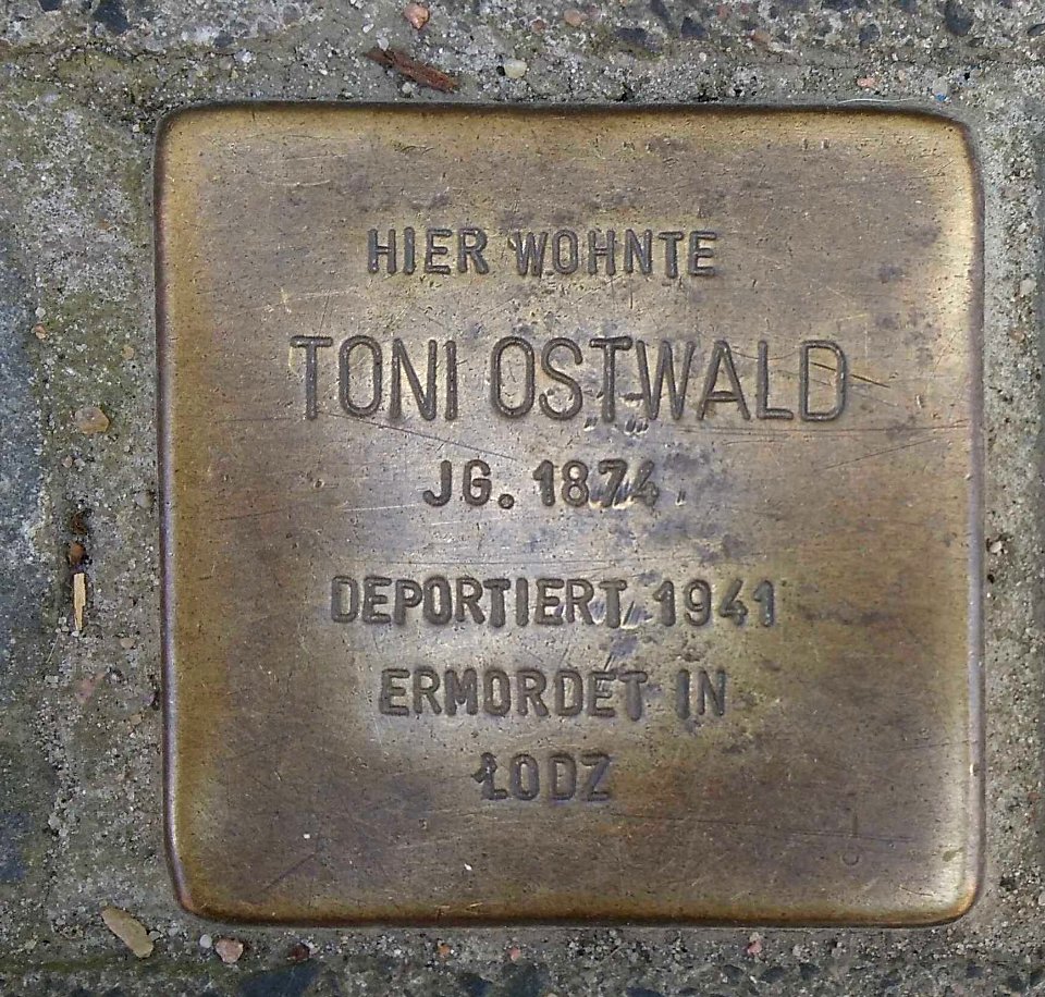 Stolperstein Kiel Toni Ostwald
